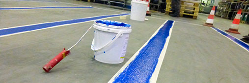InFloor Specialized indoor marking paint and symbols